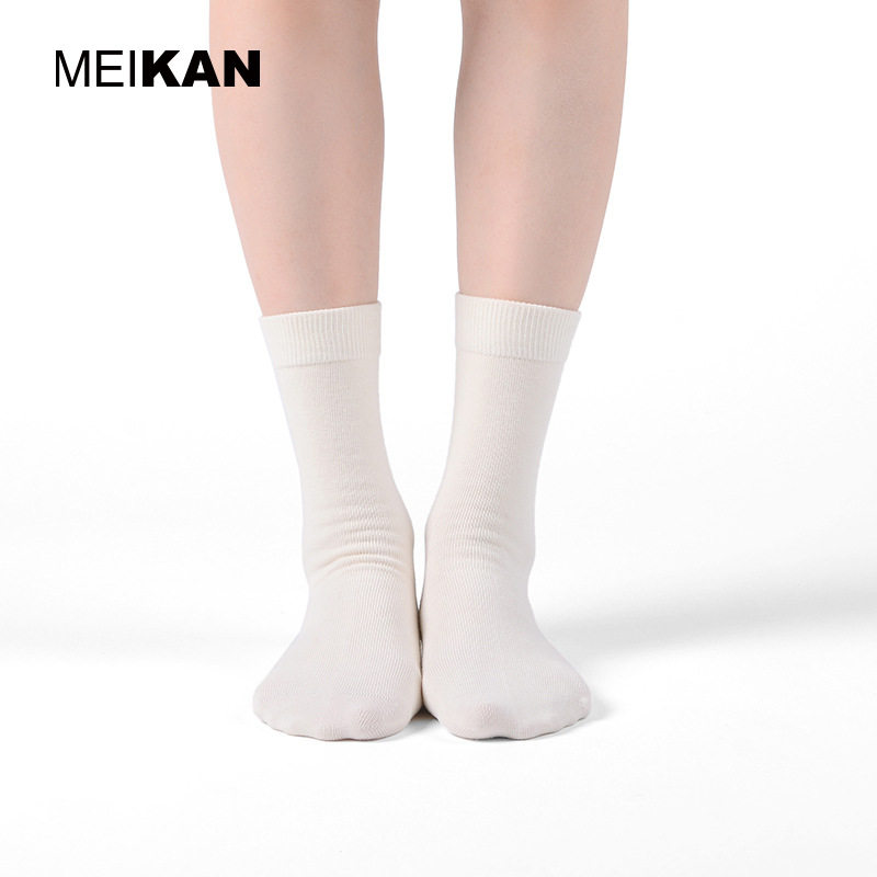 MEIKAN 中统防滑袜成人舞蹈运动新疆棉袜子瑜伽初学者女