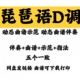 D调动态伴奏示范加音频格式 网红流行歌曲 琵琶语 配套指法曲谱