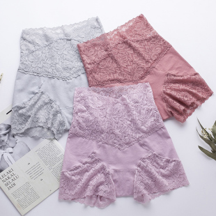 高腰无痕收腹平角裤 外贸内裤 女原单日单出口日本纯棉棉质底裆大码