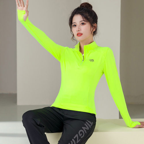 春秋时尚减龄健身运动上衣长袖女