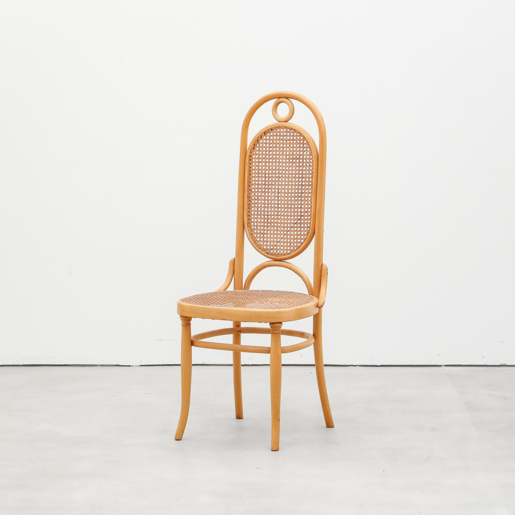 cozanp 中古｜捷克产 Michael Thonet 设计 17号 藤编餐椅 高背