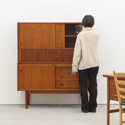 coznap 中古｜丹麦产 Johannes Andersen 设计 高边柜 卷帘门