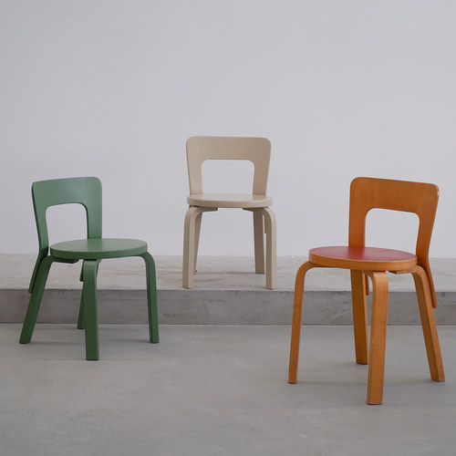 coznap 中古｜芬兰产  Alvar Aalto Chair 65 餐椅 N65儿童椅