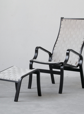 coznap 中古｜丹麦产 Finn Ostergaard 设计 休闲椅 带脚凳