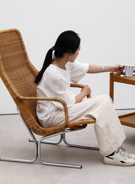 coznap 中古｜荷兰产 1970年代 藤编休闲椅 扶手椅