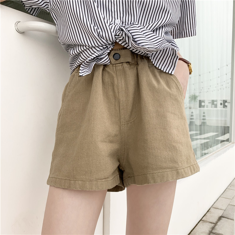 牛仔短裤女2019夏季新款阔腿高腰a字短韩版宽松chic热裤学生百搭|msdalam kategori Butik wanita / wanita, seluar, seluar santai - dari Buy2taobao.com untuk memberikan perkhidmatan ejen Taobao profesional membeli