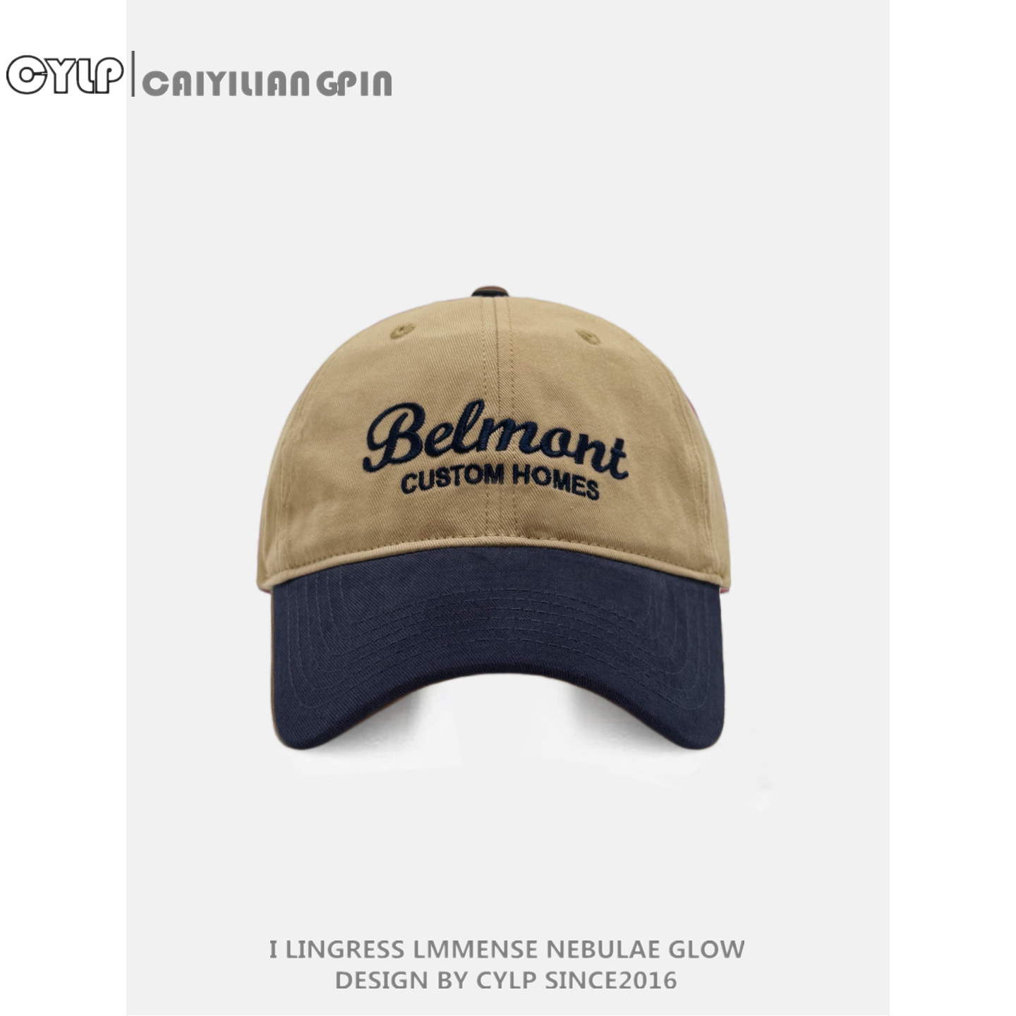 韩系学院风撞色软顶棒球帽男女春夏字母刺绣鸭舌帽时尚简约显脸小