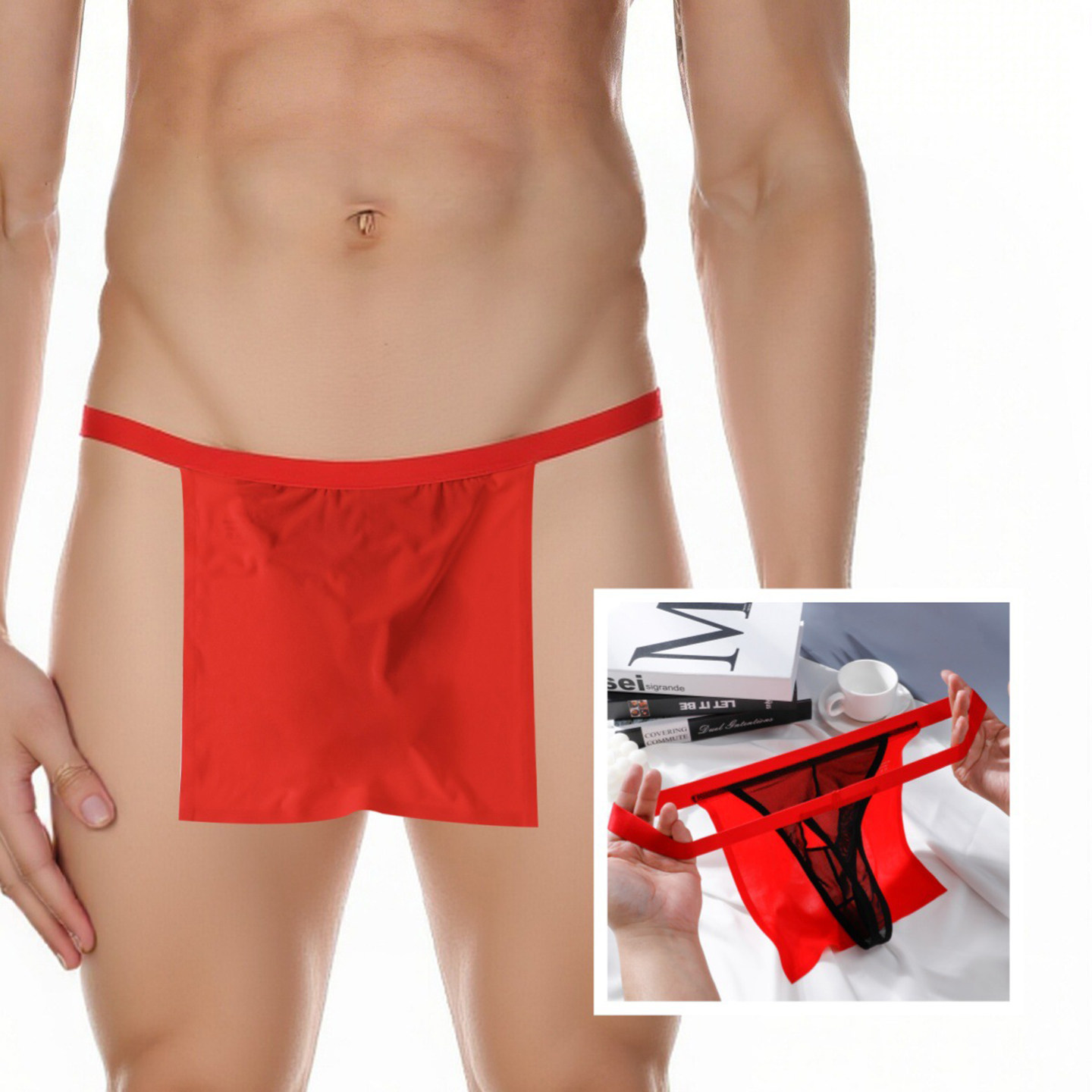 网孔丁字裤男士低腰性感兜兜内裤锦纶冰丝丁字裤Ｔ裤开洞枪弹分离,女士内衣/男士内衣/家居服,男丁字裤,淘宝优惠券,粉丝福利购,淘宝优惠卷