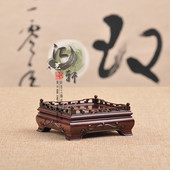 实木非洲酸枝正方印章玉器玉石微盆景插花摆件底座文昌塔葫芦底座