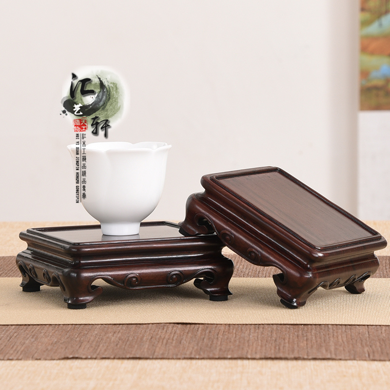 南通新中式非洲酸枝印章盆景底座