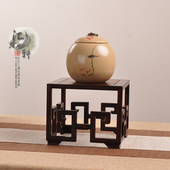 红木大红酸枝紫光檀回纹正方几微型盆景茶壶奇石浮雕玉器大号底座