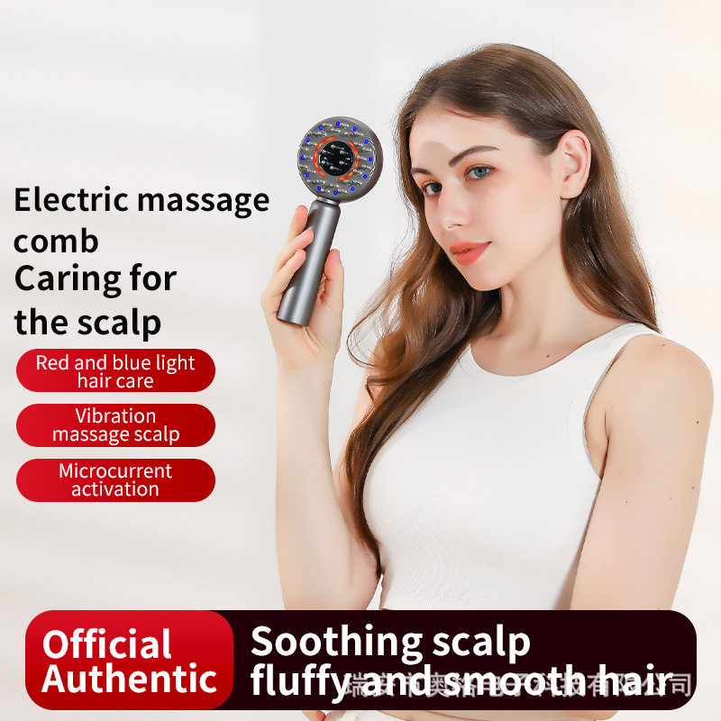 跨境头皮导液器按摩梳生发梳头皮放松器头部梳微电红光健发梳新款,个人护理/保健/按摩器材,头部按摩器,淘宝优惠券,粉丝福利购,淘宝优惠卷