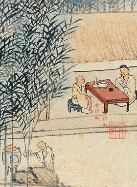 炉山有框客厅玄关办公复古装饰画