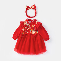 蛇年女童周歲禮服新春款中國風(fēng)