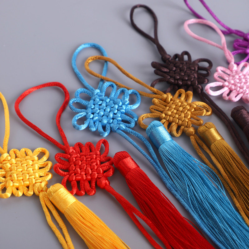中国结6盘挂件半成品小号挂饰线绳8盘装饰手工编织葫芦丝流苏diy