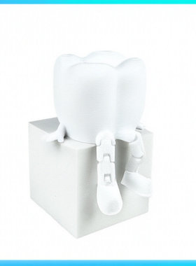 新品3d打印Tooth Man Ornament牙齿人摆件可活动口腔牙科礼物