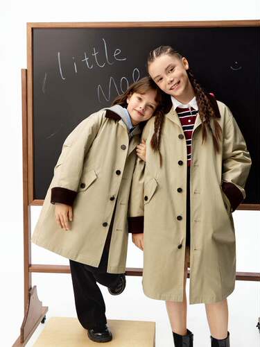 little moco专柜正品25冬男女童中长款羽绒服外套大衣KBE4EIN051