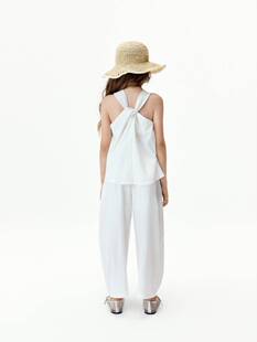 littlemoco专柜正品26年夏款女童法式两穿吊带长裤套装KBF2SUT018