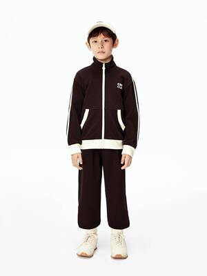 little moco专柜正品25秋男女童长袖外套长裤运动套装KBE3SUT009