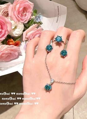 莫吉托绿皇冠项链组合