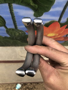 12毫米银蛇单卡 冷弯扁皮圆皮两用滚花纹路银蛇单卡6卡球