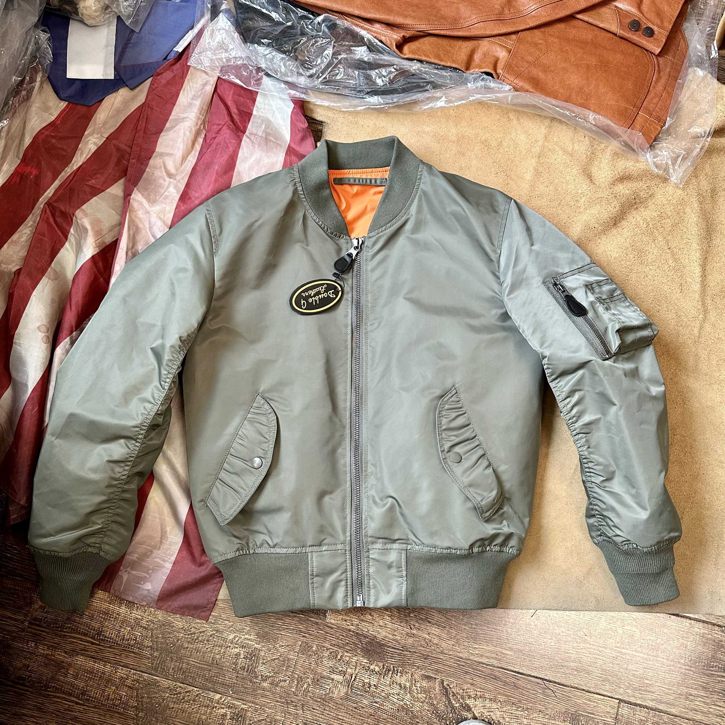 春秋款Ma1飞行服棒球领海空百搭夹克杜邦户外机 两面穿单款薄外套