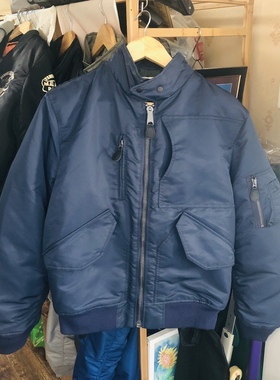 神秘蓝G01鼹鼠飞行夹克 立领翻领兼容飞行服通勤机能口袋实用棉服