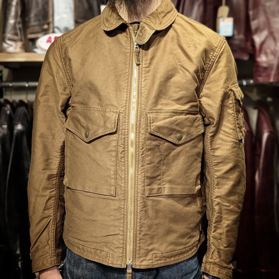 S8春秋单夹克 Aviator阿美咔叽复古飞行员多袋防风薄外套摩托机车