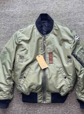 欧版宽松 Double G 海空卫士飞行夹克通勤双面棉服BUZZ军事风棉衣