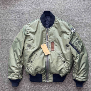 欧版宽松 Double G 海空卫士飞行夹克通勤双面棉服BUZZ军事风棉衣