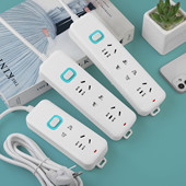 多功能插线板插座面板白色插排插电源转换器家用插线拖线板不带线