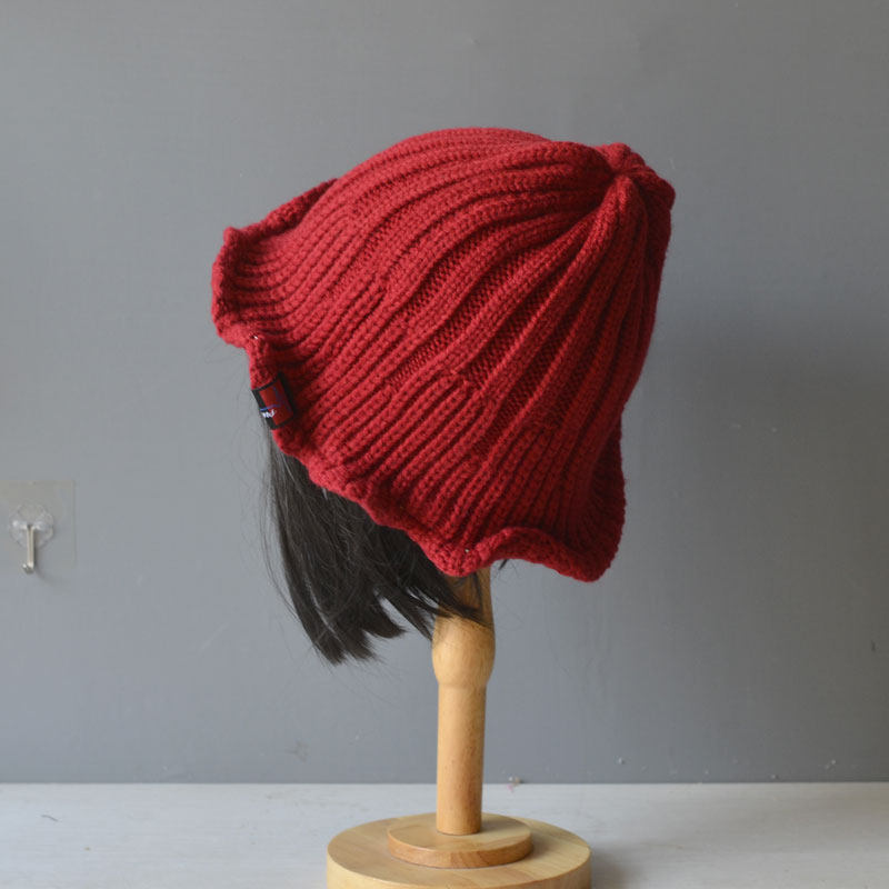 尖顶乞丐毛线帽子女秋冬日系潮流波浪边定型个性针织套头女巫帽,服饰配件/皮带/帽子/围巾,帽子,淘宝优惠券,粉丝福利购,淘宝优惠卷