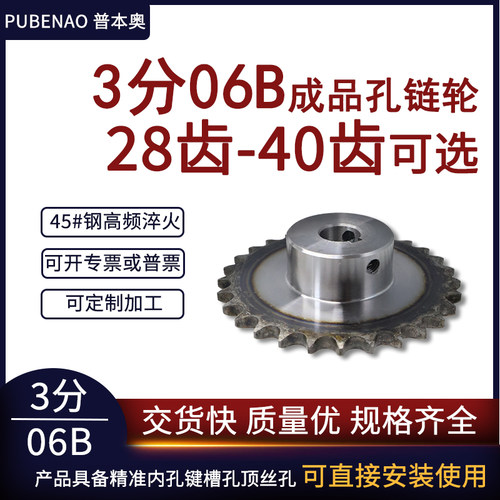普本奥3分06B成品孔链轮