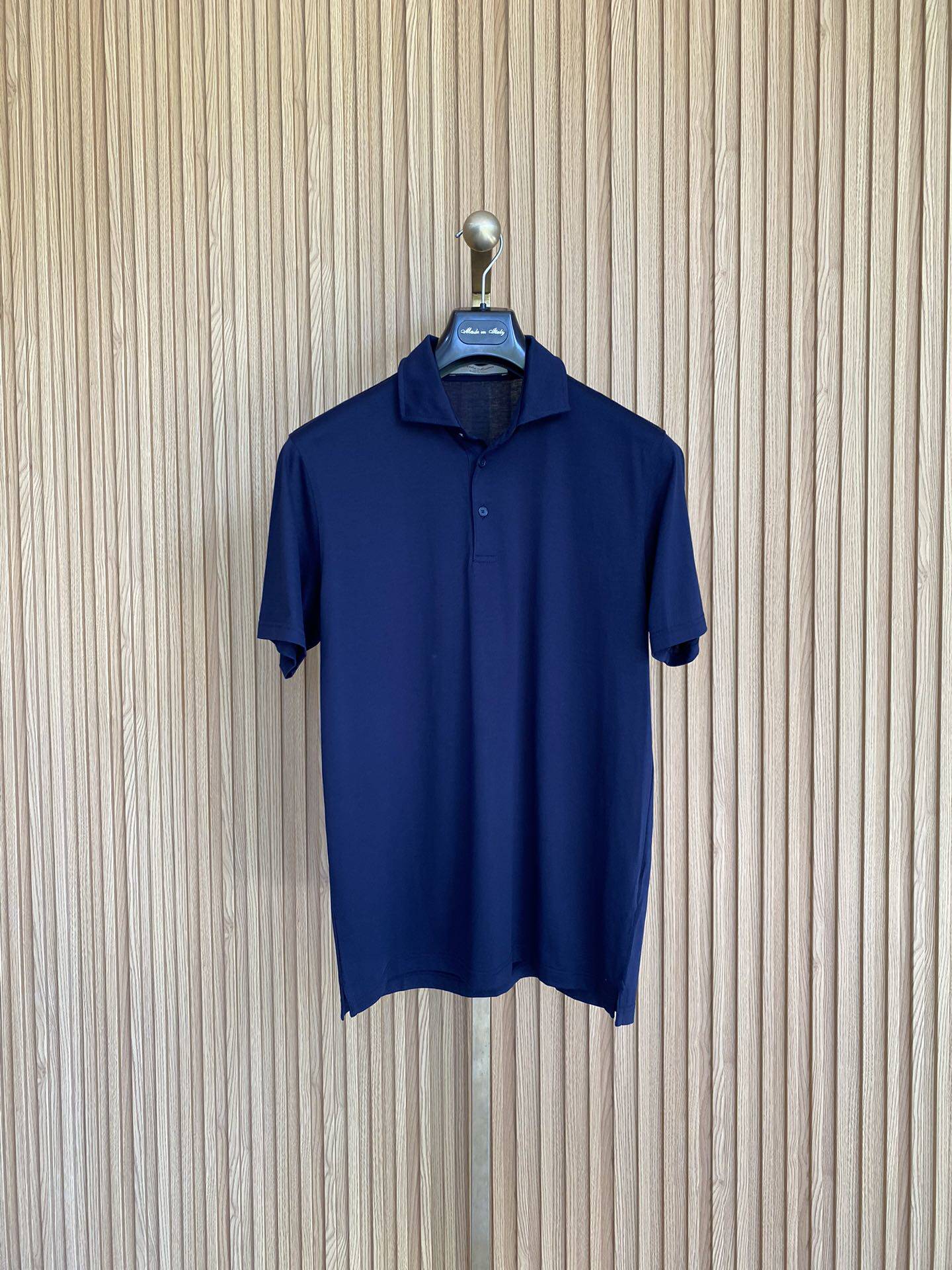 聚鹏名品andre maurice男士藏蓝色polo衫纯棉百搭时尚短袖简约