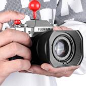 适用于富士XF23mmF2遮光罩XC XF35mmF2 WR镜头方形遮阳罩铝合金
