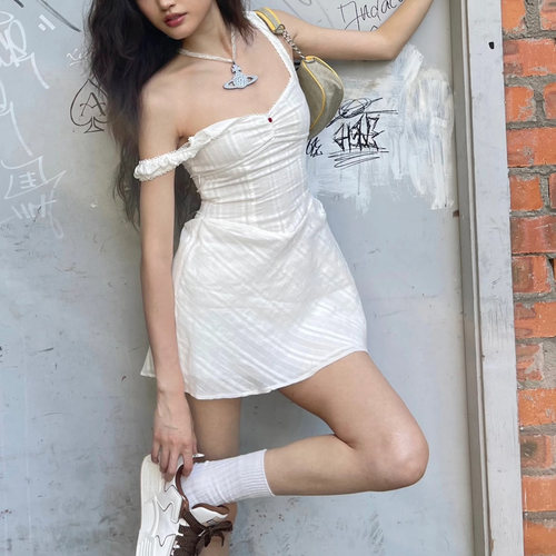 美式辣妹A版超短包臀包臀连衣裙