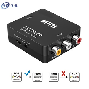 优霆cvbs转hdmi转换器制式 ntsc复合视频转高清显示720或1080P pal