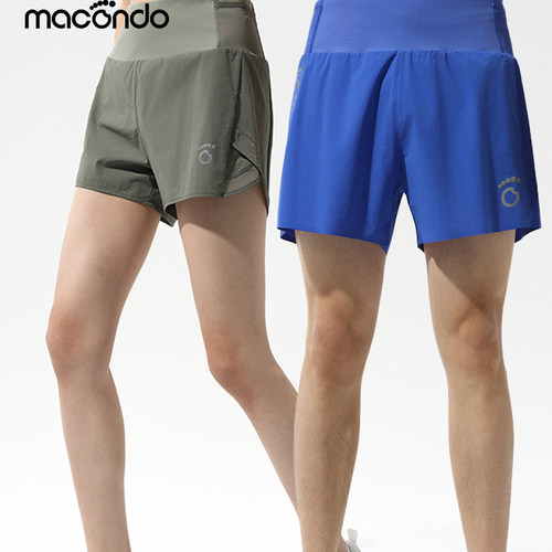 马孔多男女4英寸夜跑短裤凉感