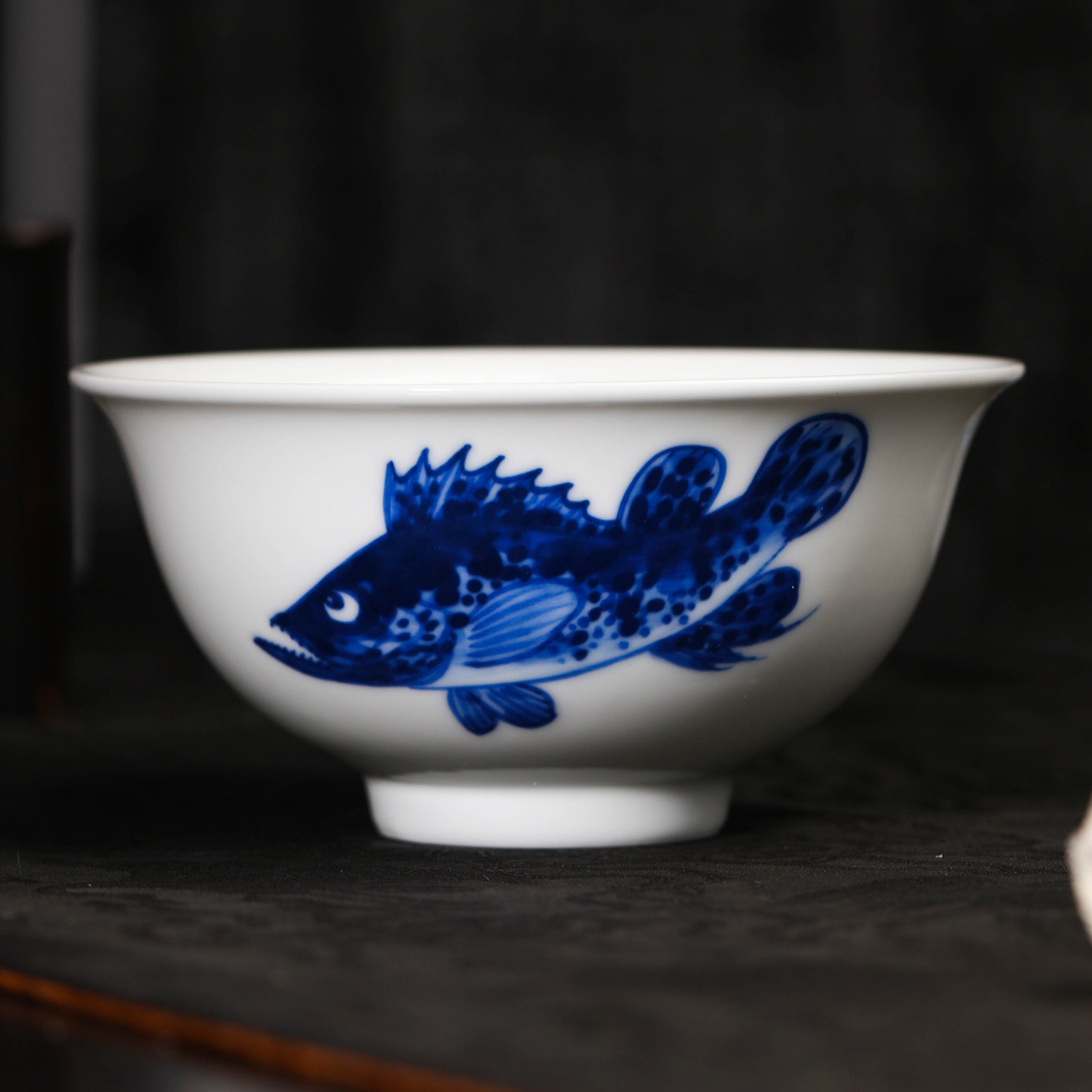 长物居柴窑烧制手绘青花瓷饭碗汤碗面碗餐具餐饮具景德镇手工瓷器