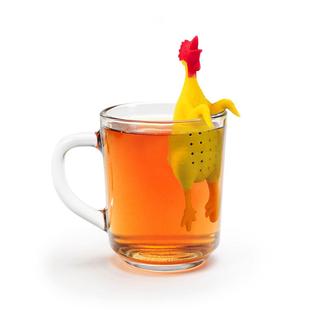 泡茶器硅胶茶滤器创意可爱 现货Fred&Friends搞笑橡皮鸡茶滤茶漏