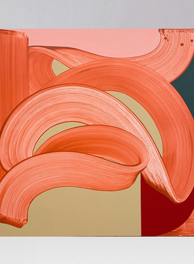 AOCA 美国艺术家油画版画高级感抽象装饰画别墅壁炉玄关挂画 余晖