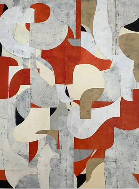 AOCA 现代抽象装饰画高级感玄关挂画简欧油画挂画别墅壁画 无框画