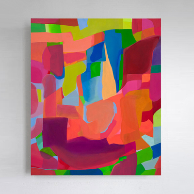 现代抽象装饰画多巴胺挂画壁画