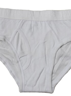 哟呼！外贸P M-L码男士瘦款白色全棉中腰三角内裤短裤