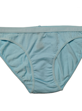 哟呼！外贸BONDS*120-140女童淡绿色全棉中低腰三角内裤短裤