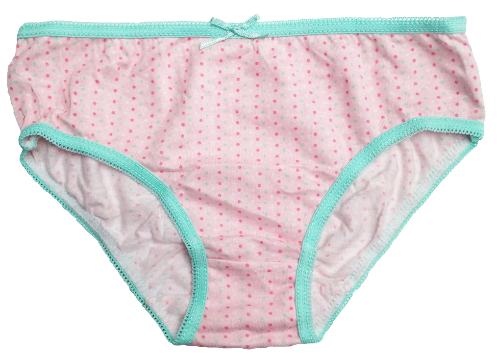 女童波点全棉三角短裤