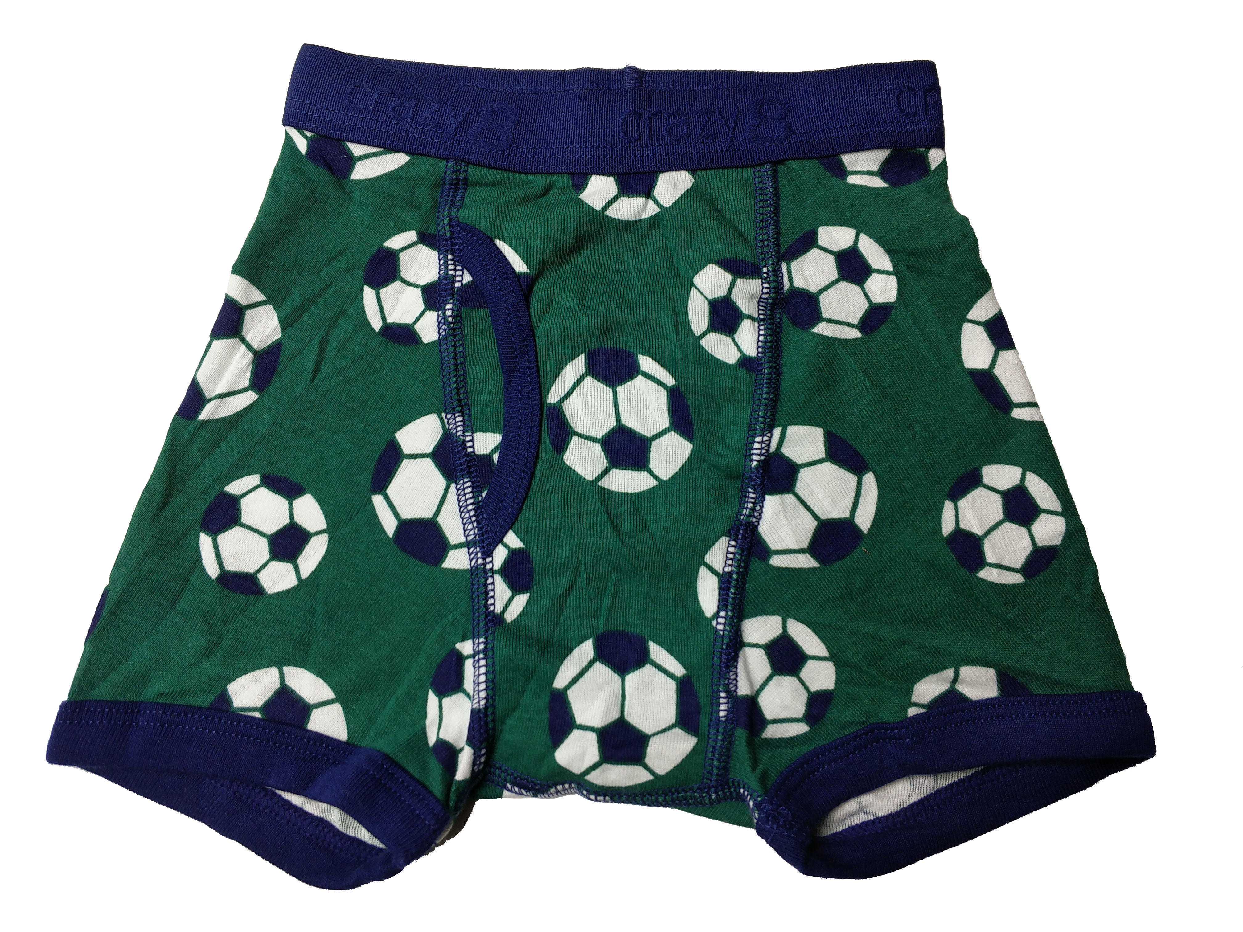 男童绿色全棉平脚内裤