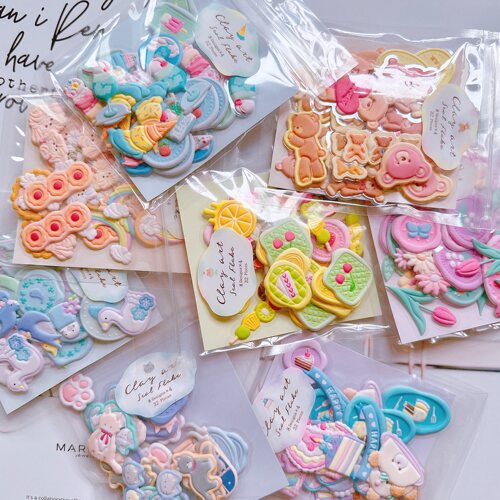 日系仿火漆印章贴纸立体ins风