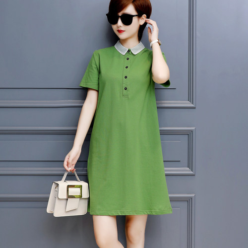 韩版遮肚子宽松显瘦连衣裙