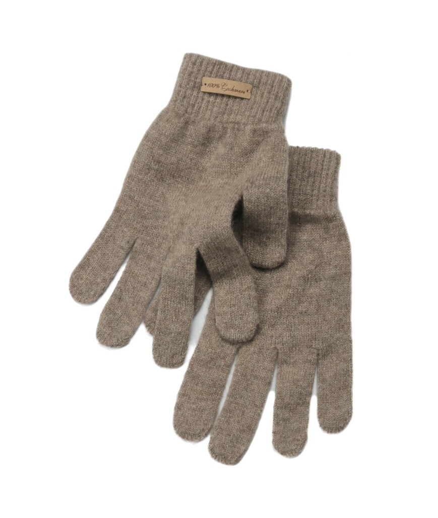 秋冬男女士软糯纯色纯羊绒五指分指手套冬季保暖针织成人手套